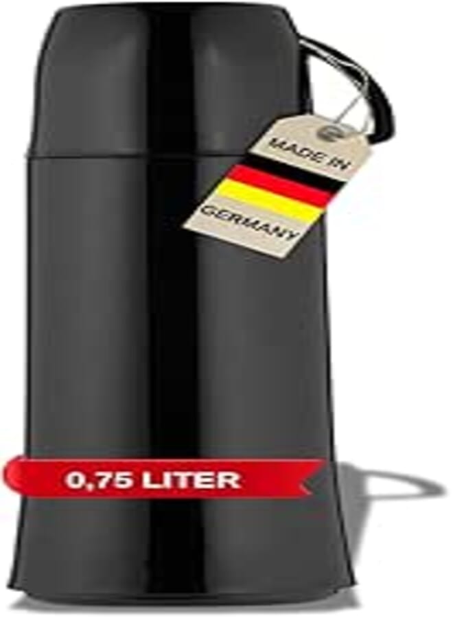 Helios elegance insulated bottle black 0.75 litre