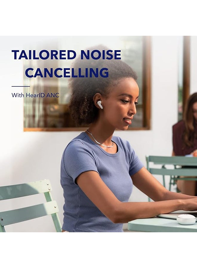 Soundcore Liberty 4 NC Earbuds, 98.5 Percent Noise Reduction, Adaptive Cancelling To Ears And Environment, Hi-Res Sound, 50H Battery, Wireless Charging, Bluetooth 5.3 White - Image 5