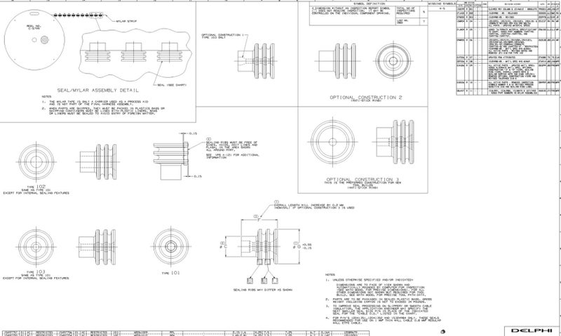 DELPHI موصل واير سيلز ويذر باك OEM دلفي 15324980 14-16 قياس - 50 حزمة - Image 2