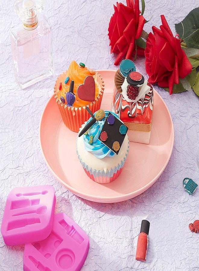 BITSKY INDIA Makeup Tools Design Fondant Cake Molds Makeup Designed Silicone Molds Scissors Hair Tools Shaped Fondant Mold for Chocolate, Pudding, Candy, Jelly, Soap, Cake Cup - Image 3