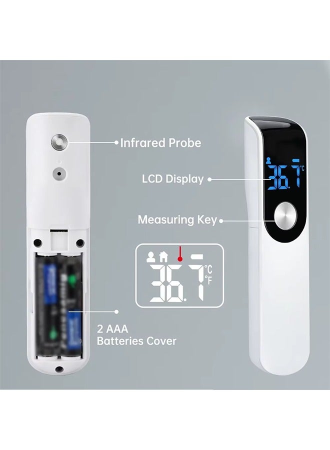 ترمومتر حرارة بالأشعة تحت الحمراء طبي منزلي رقمي LCD للأطفال والبالغين بدون اتصال ليزري لقياس درجة حرارة الجسم عن طريق الأذن - Image 5