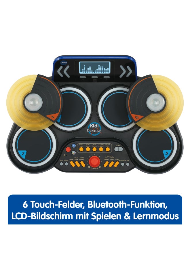 vtech KIDI DJ DRUMS Light up kit with Bluetooth® and Audio Port Multicolour | Kidi drum create your own music | Suitable for ages 5 + up - Image 2