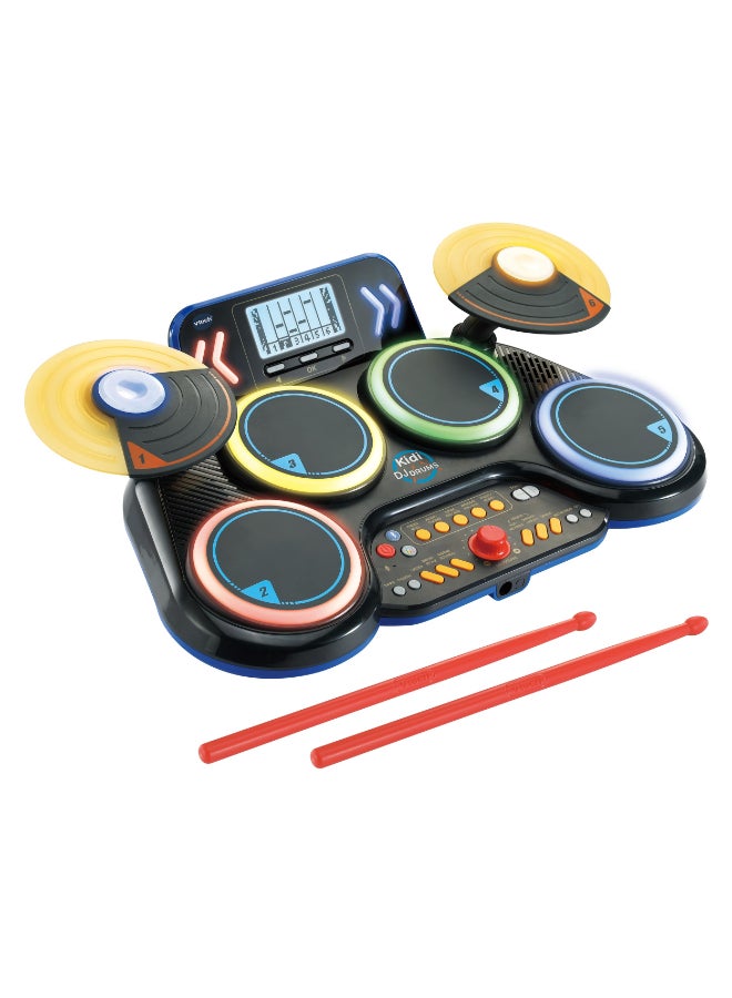vtech KIDI DJ DRUMS Light up kit with Bluetooth® and Audio Port Multicolour | Kidi drum create your own music | Suitable for ages 5 + up - Image 1