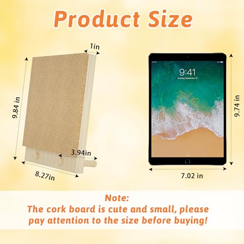 Trycooling Bulletin BoardCork Board on the DesktopSmall Mini Hanging Tack Message Memo Picture Board for Home Office School - Image 3