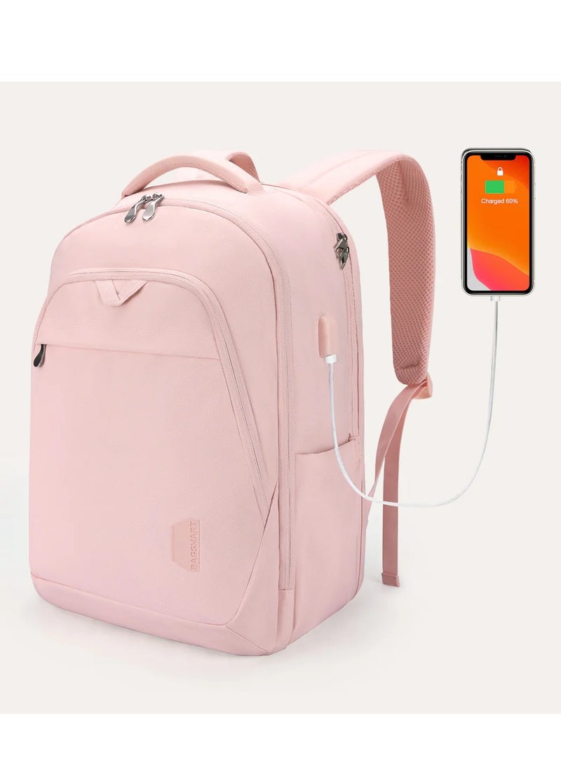 BAGSMART Bonchemin 15.6 inch Laptop Backpacks with USB Charging Port - Image 3
