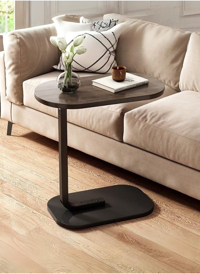 Wooden side table with modern design