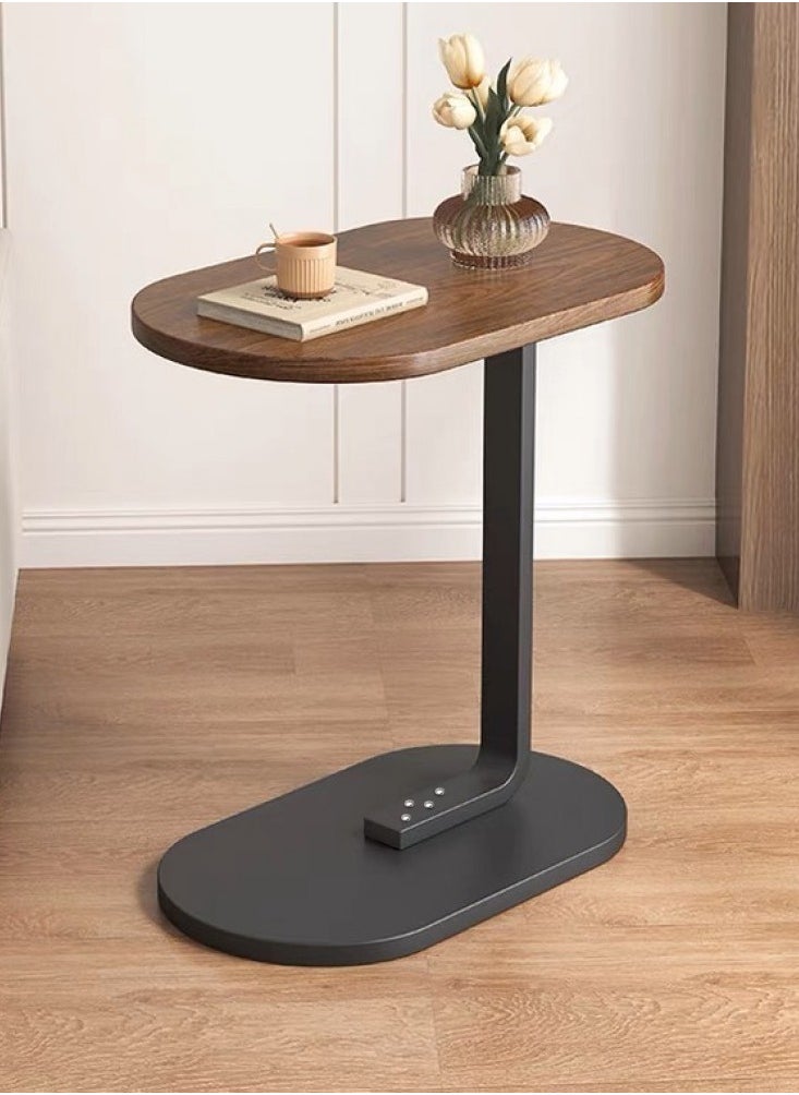Wooden side table with modern design