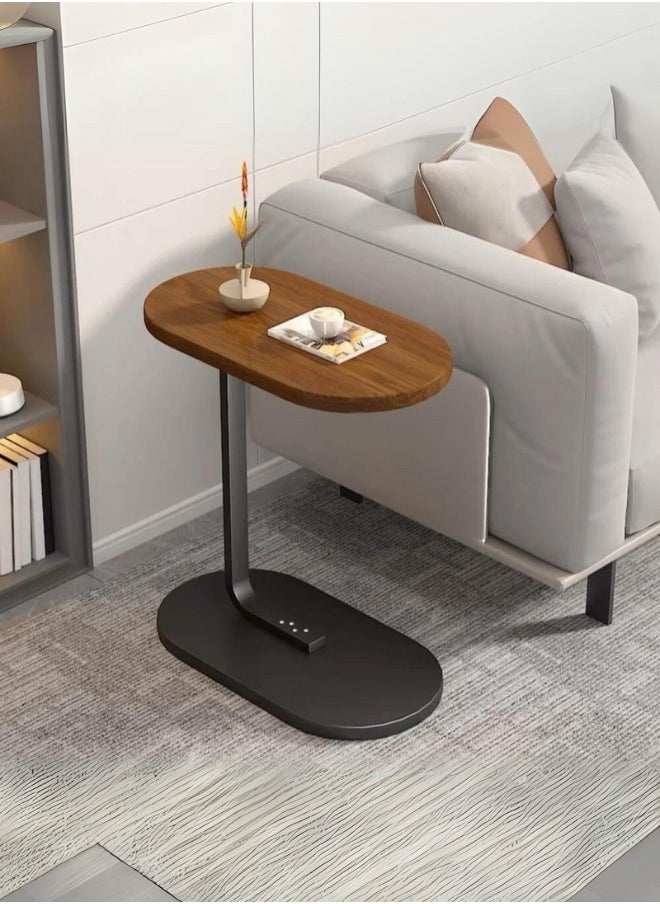 Wooden side table with modern design