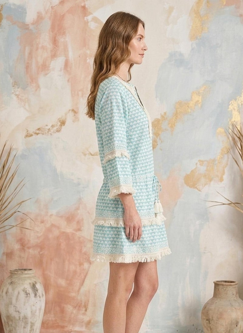 Alaya Women   Cotton Midi Dress -AL3718 - Image 3