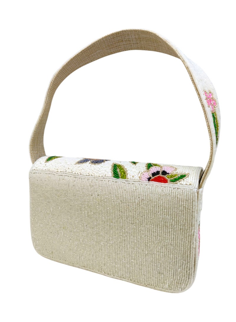 أركاد حقيبة كتف مطرزة يدوياً من أركاد – تصميم أنيق بتطريز زهري للسيدات - Image 3