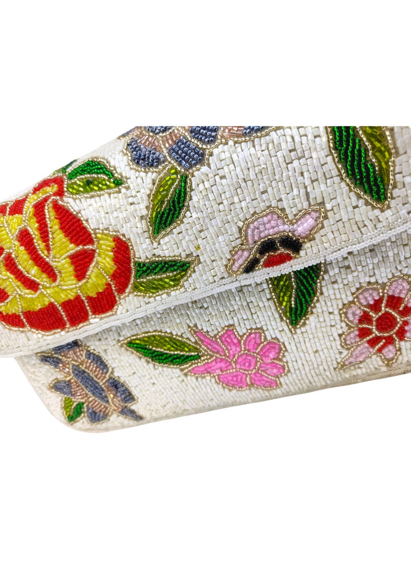 أركاد حقيبة كتف مطرزة يدوياً من أركاد – تصميم أنيق بتطريز زهري للسيدات - Image 4
