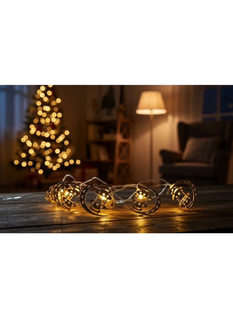 زينة رمضان سلك اضاءة 10 قطعة بطول 3 متر - Image 1