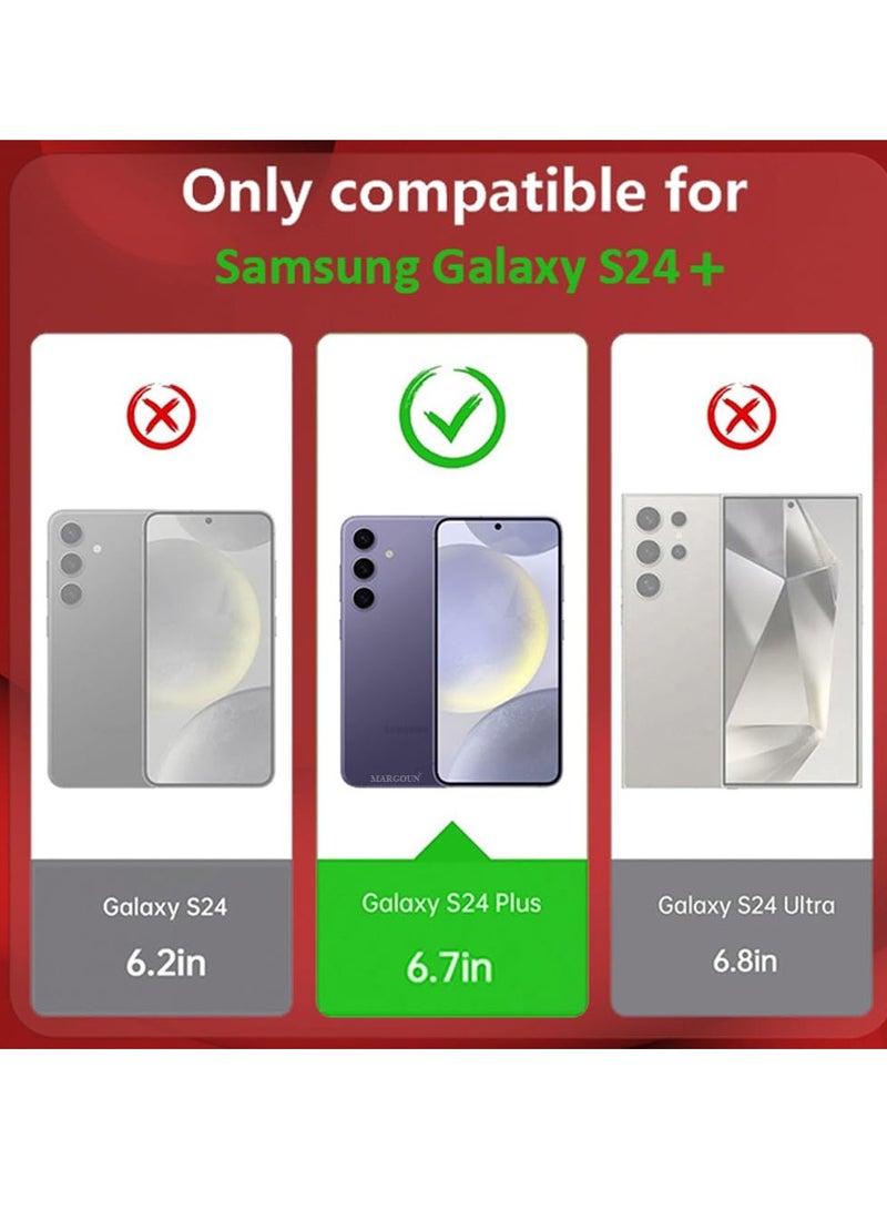 BORTONY Samsung S24 Plus Case 5G Clear Anti-scratch Soft Back Galaxy S24 Plus Cover Slim and Soft TPU Full Coverage Drop Proof for Samsung S24 Plus Case 6.7 inch - Image 2