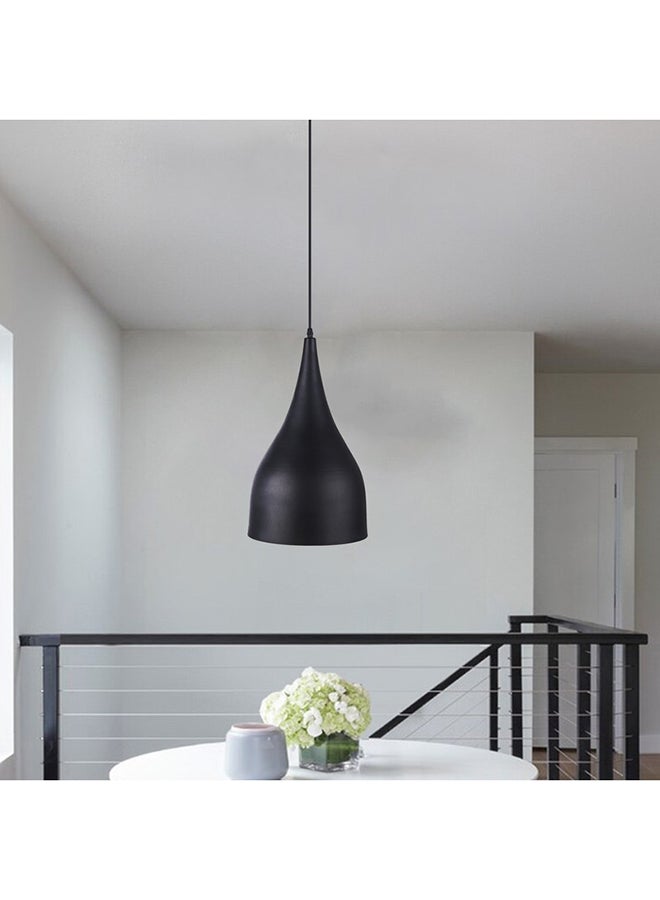 El Rawda Lighting Lito Pandant Ceiling Lamp | modern decorative LED E27 pendant light ceiling lamp hanging | suitable for any room | Color: Black | Size: 70x25 cm