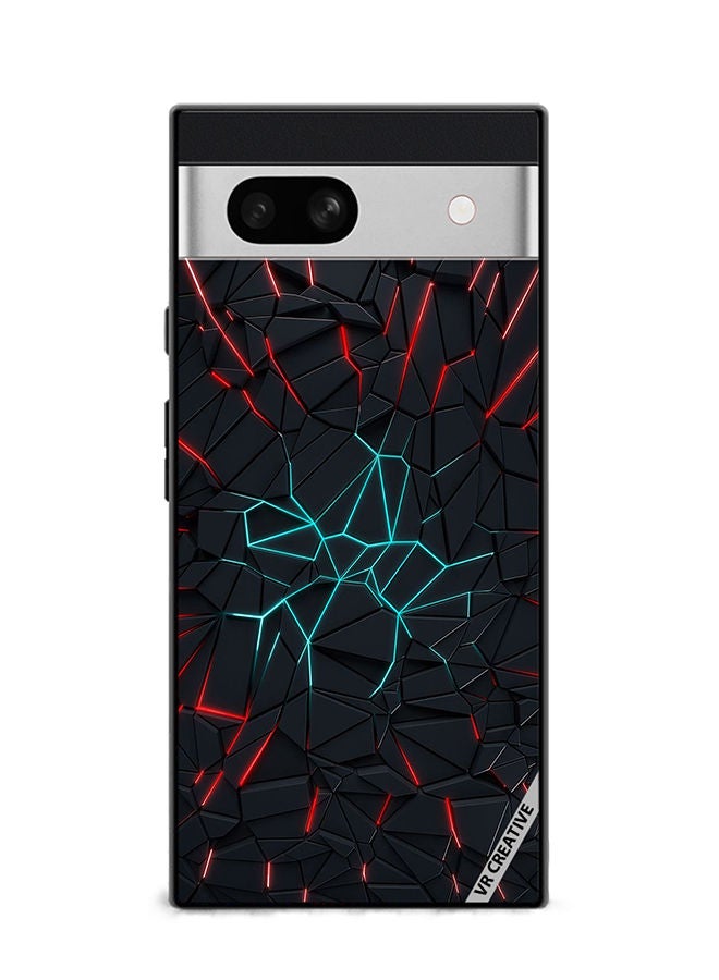 VR CREATIVE Protective Case Cover For Google Pixel 7a Abstracts Design Multicolour - Image 1