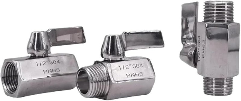 1 2 Inch Stainless Steel Mini Sanitary Ball Valve BSP NPT Female to Female - Image 2