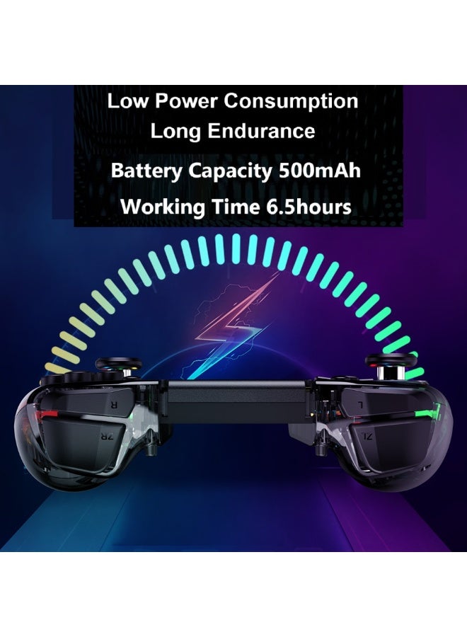 general Classic Joycon LinYuvo KS40 Bluetooth Game Controller for Switch, Switch Lite, Switch OLED with RGB Light, Metal Joystick, Six-Axis Gyroscope, Turbo Burst Function, Adjustment Dual Vibration, Programmable Function, One-Key Wake Up - Image 4