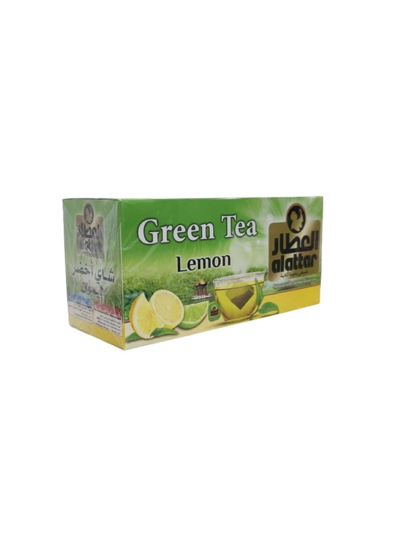 alattar - Green Tea Lemon 20 Tea Bags - Image 1