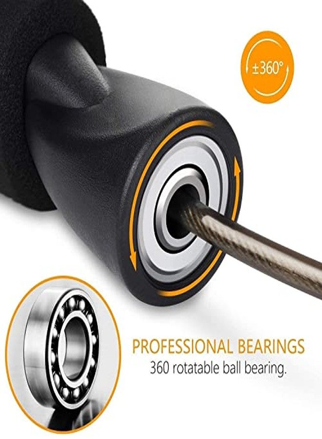 فينوم حبل قفز/نط من فينوم بمقبض بلاستيكي مريح مزود بمحمل لتخفيف الوزن/الإحماء/النادي الرياضي/الرياضة واللياقة البدنية - Image 4