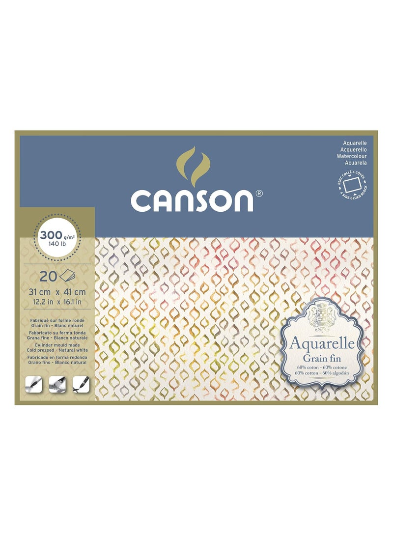 Canson Aquarelle Cotton60% 36*25cm -300gm - Image 1