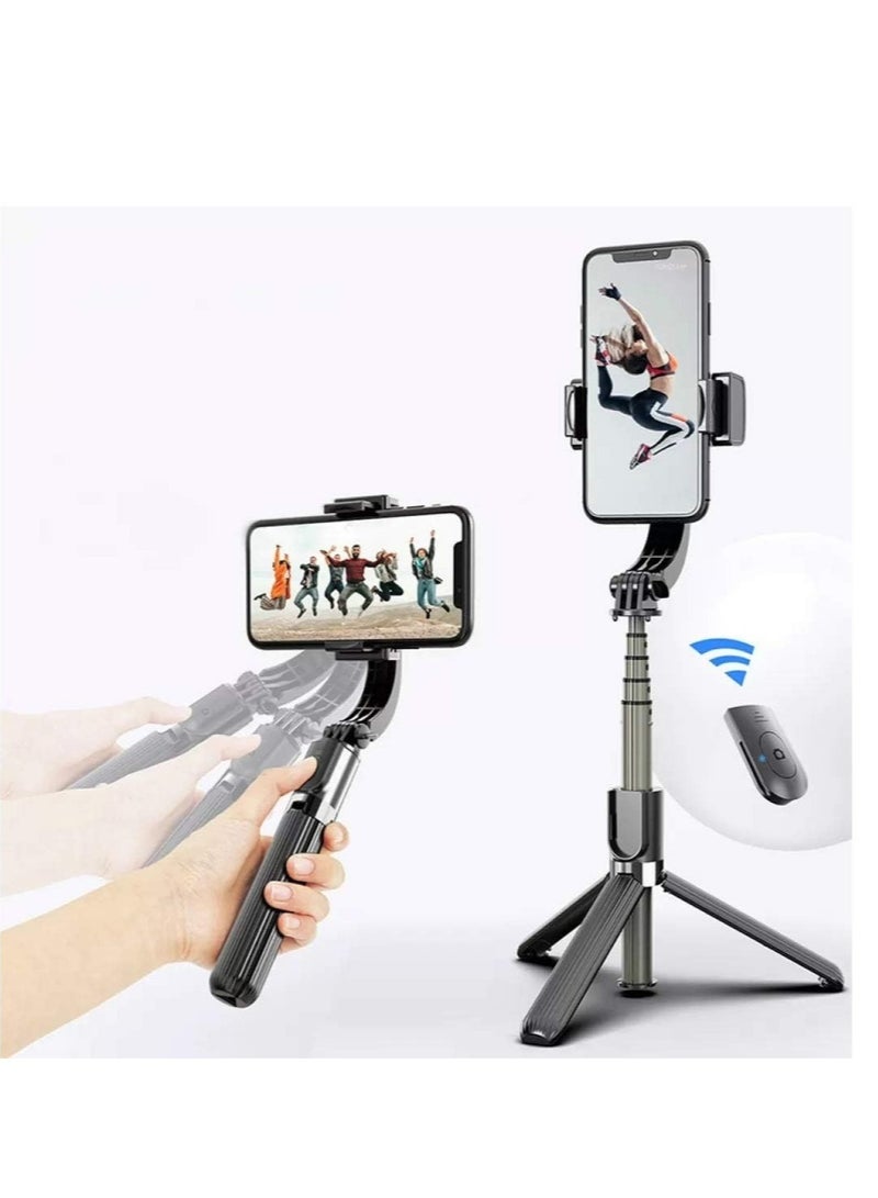 ELTRAZONE Gimbal Stabilizer for Smartphone L08 Handheld Gimbal with 360°Auto Balance Remote Wireless Bluetooth Selfie Stick Pan-tilt Tripod with Built-in Bluetooth Remote - Image 1