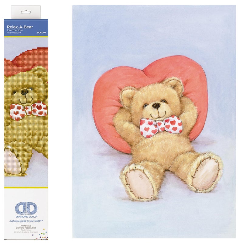 DIAMOND DOTZ RelaxABear Diamond Painting Kits for Adults Diamond Art Kits a Relaxing Creative Craft Kit with Dotz Gems 138x106 - Image 2