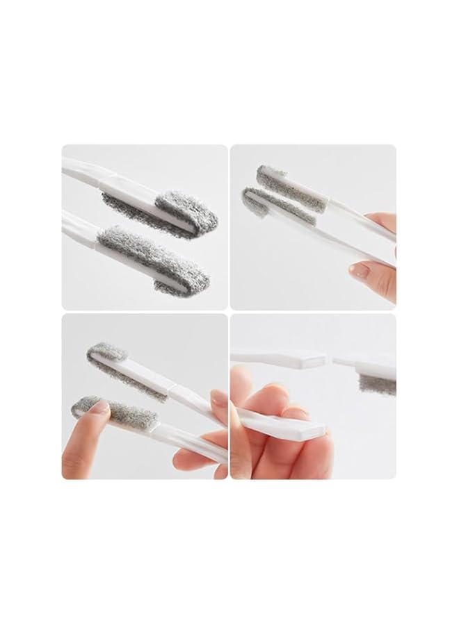 promass Blind Cleaner Brush Tool, Hand-Held Roller Blind Cleaning Brush, With 6 Replacement Heads Roller, For Small Spaces Window Shutters, Car Vents, Ceiling Fan And Air Conditioner Cleaning - Image 4