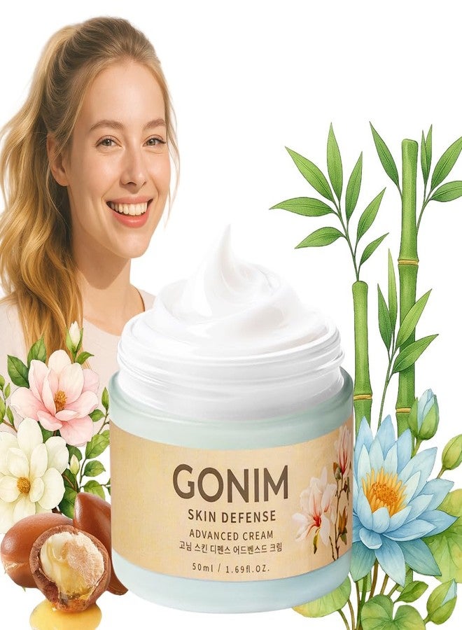 GONIM Face Moisturizer Korean Skin Care, Anti Aging Support with Collagen Activation,Skin Barrier Repair Face Cream, Daily Face Moisturizer for Dry, Sensitive Oily Skin,Shea Butter Hydration 1.69fl.oz - Image 1