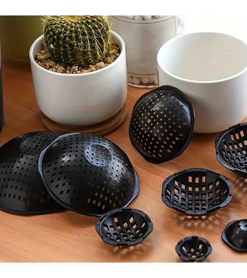 10pcs Round Mesh Flower Pot Bottom Drainage Screens Plastic Plant Health Enhancer Soil Loss Prevention Indoor Outdoor Use Classic Style With Drainage Holes Indoor Planting Essentials Aesthetic Plant D