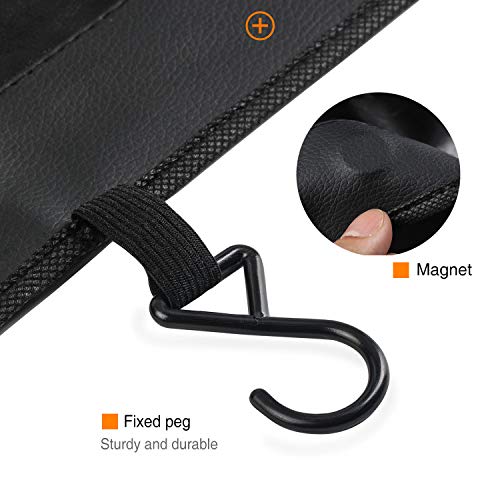 RUPSE 3 Pcs Fender Protectors for Mechanics,Microfiber Leather Car Fender Cover Mats Pads,Mechanic Magnetic Fender Protector Mat with Hooks - Image 4