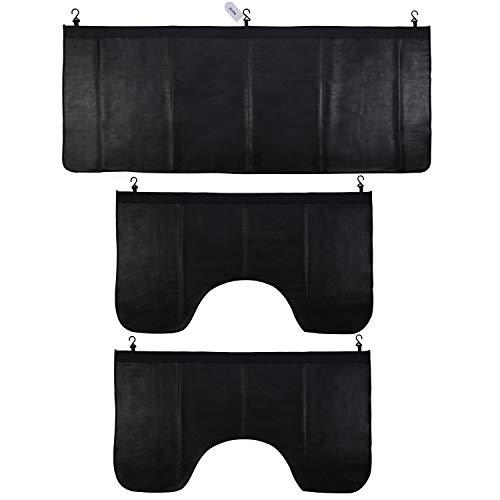 RUPSE 3 Pcs Fender Protectors for Mechanics,Microfiber Leather Car Fender Cover Mats Pads,Mechanic Magnetic Fender Protector Mat with Hooks - Image 1