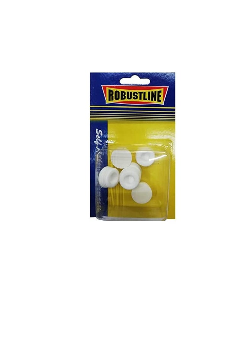 ROBUSTLINE Self Adhesive rubber bumper Blister pack white 6 pcs - Image 2