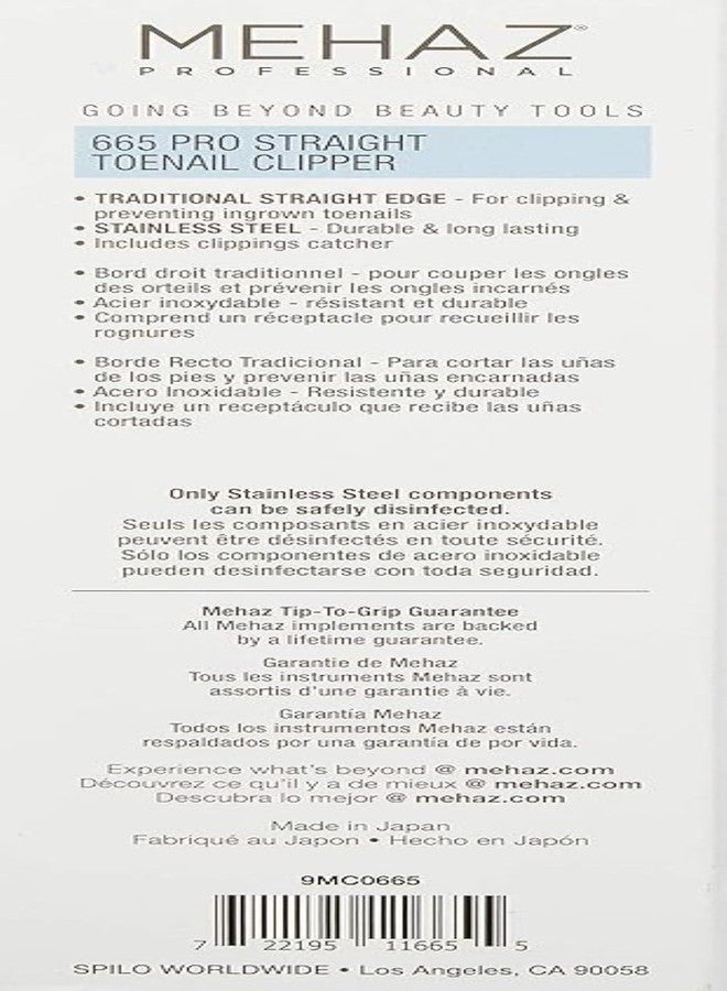 Mehaz Professional Straight Toenail Clipper - Image 2