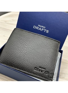 MARIO DRAFTS Mario Drafts Leather Bifold Wallet for Men, Dark Brown  - Image 2