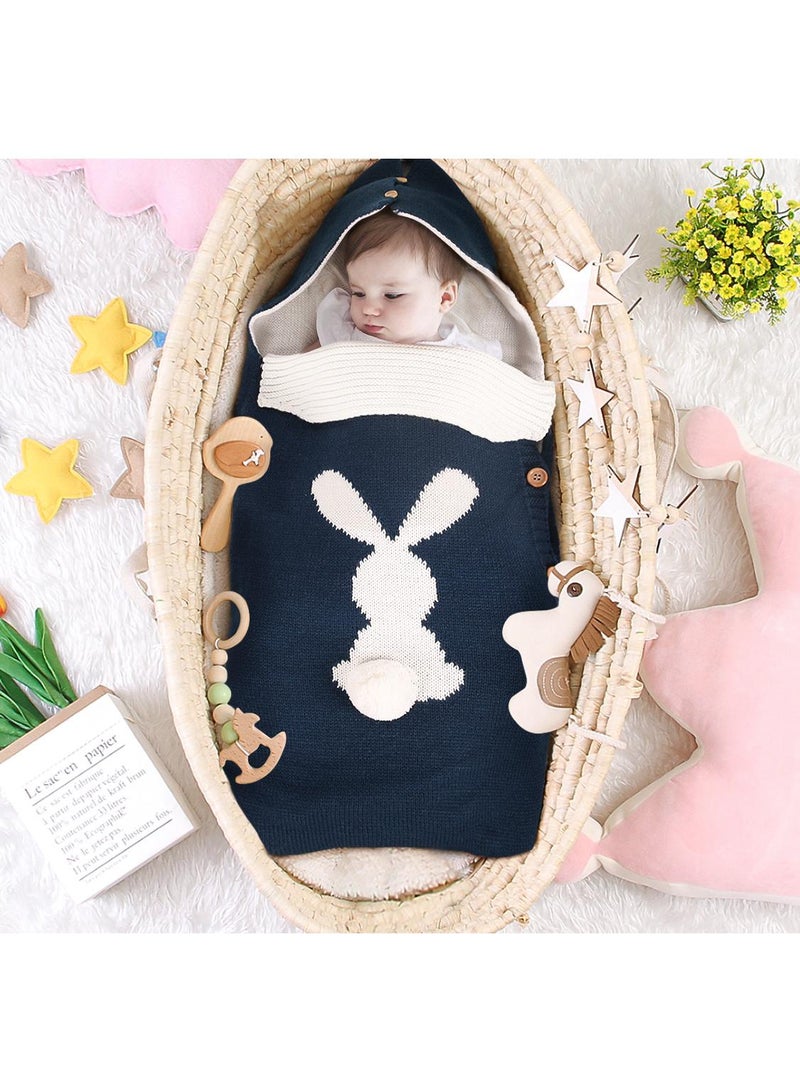 general Comfortable Unisex Soft Warm Button Knit Sleeping Sack Baby Bag Use For Stroller Cot  - Image 2