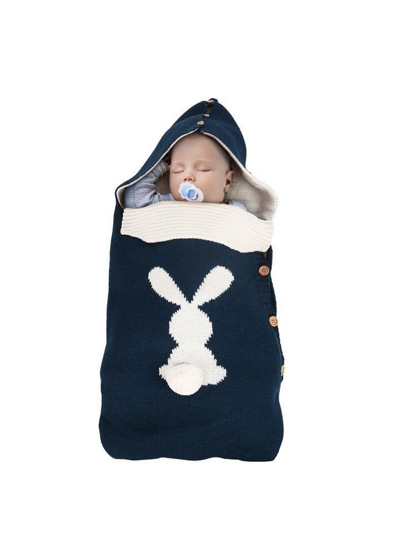 general Comfortable Unisex Soft Warm Button Knit Sleeping Sack Baby Bag Use For Stroller Cot  - Image 1