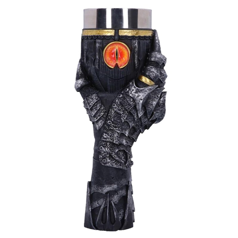 Nemesis Now Lord of the Rings Goblet HandPainted Themed Drinkware Perfect Collectible for LOTR Fans and Enthusiasts Sauron