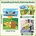 JAPBOR Groundhog Activity Coloring Book 24PCS Mini Happy Groundhog Day Activities Color Books Bulk for Party Favor Animals Themed Small Colouring Pages for Birthday Gift Class Painting Game - Image 4