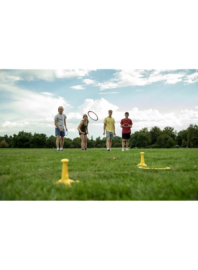 Hape Trigo Ring Toss Game Set With Carry Bag 18Pcs Throwing Rings For Kids & Adults Group Play For 2 4 Players For Outdoor Backyard And Beach Outings And Family Reunions 4Yr+ - Image 3