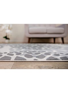 Rugshop Rugshop Modern Floral Circles Design for Living Room,Bedroom,Home Office,Kitchen Non Shedding Area Rug 3'1" x 5' Gray  - Image 3