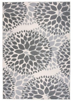 Rugshop Rugshop Modern Floral Circles Design for Living Room,Bedroom,Home Office,Kitchen Non Shedding Area Rug 3'1" x 5' Gray  - Image 2