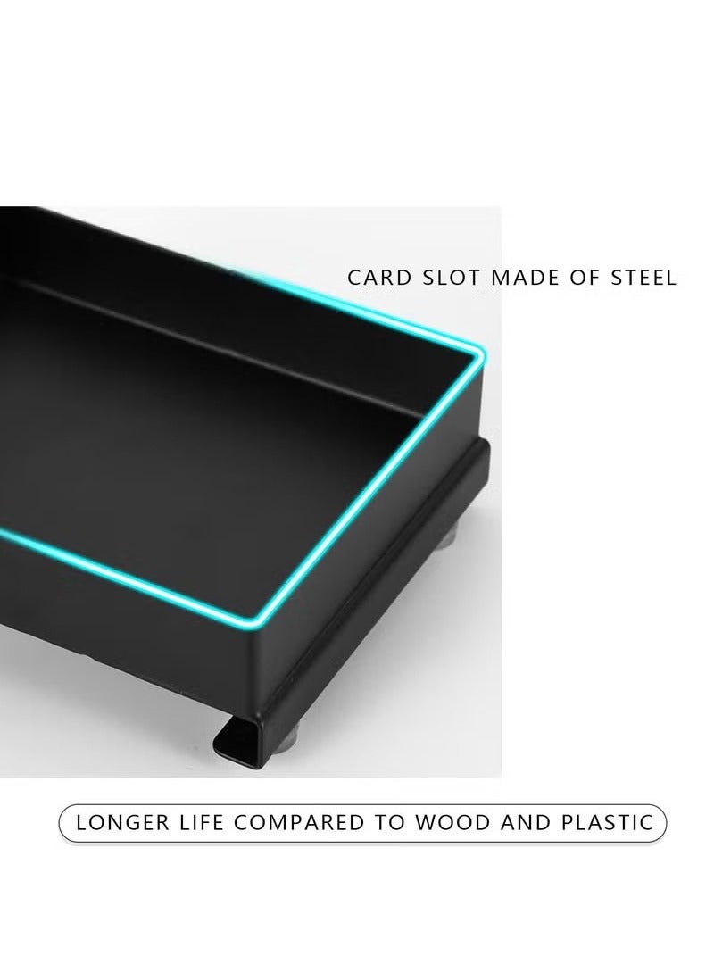 Beauenty Metal coffee station organizer,10 oz disposable coffee paper cups holder with straws, tea bags, coffee pods organizer for home, office, hotel, bathroom counter - Image 4