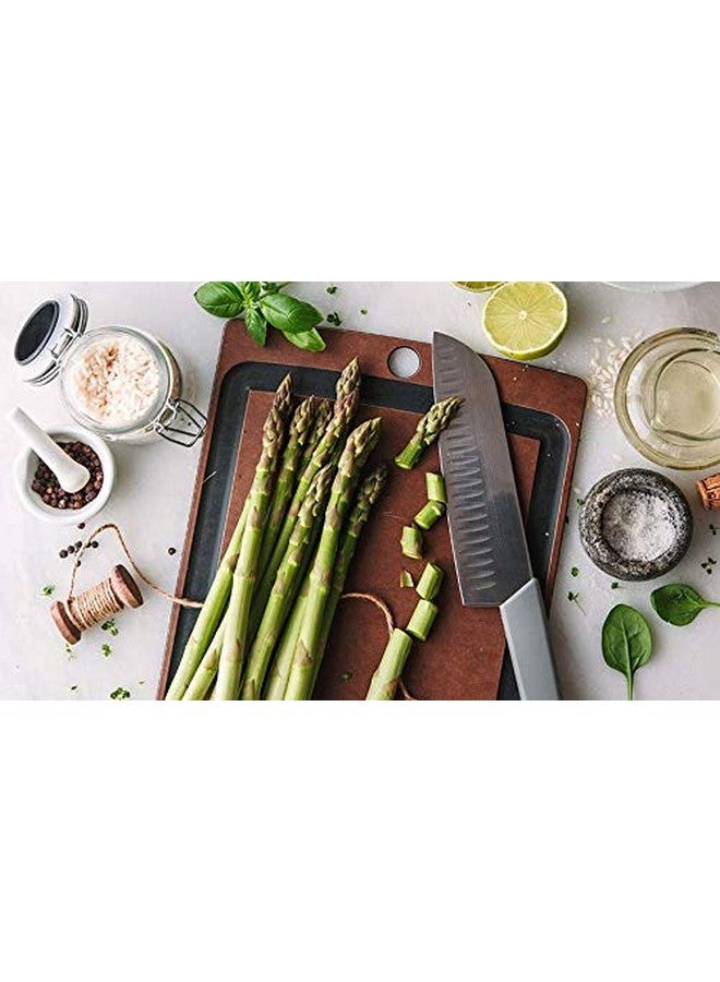 Victorinox Victorinox Wooden Kitchen Chopping Board with Juice Groove - Perfect for Cutting Vegetables, Fruits & Meat, Brown, Medium, Swiss Made  - Image 3