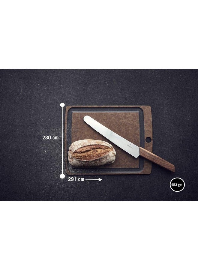 Victorinox Victorinox Wooden Kitchen Chopping Board with Juice Groove - Perfect for Cutting Vegetables, Fruits & Meat, Brown, Medium, Swiss Made  - Image 2