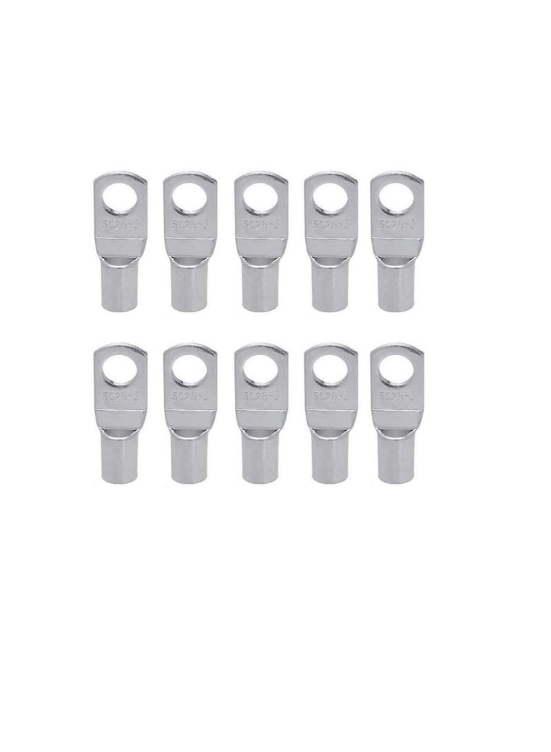 Copper Cable Lugs 10Pcs Set-Wire Terminals, Connector Cable lugs Ring Battery SC Terminals, for Marine, Solar, Automotive, Electric, Home Applications etc (Hole Size 8mm, Cable Size 95mm)  - Image 2