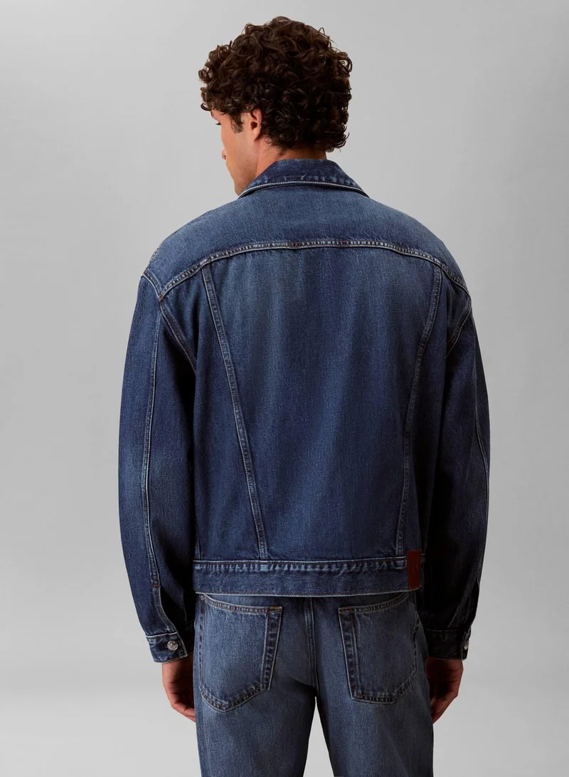 Calvin Klein Jeans HORIZON 90s Denim Trucker Jacket for Men | Best Price UAE