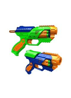 DART ZONE BLITZFIRE  QUICKSHOT BLASTERS X2 2 PACK