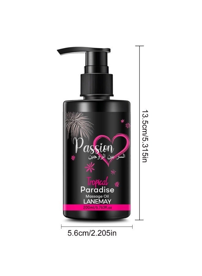 LANEMAY Moisturizing Massage Oil 200ml contains jojoba oil and sweet almond oil to moisturize the skin and relax  muscles. - Image 5