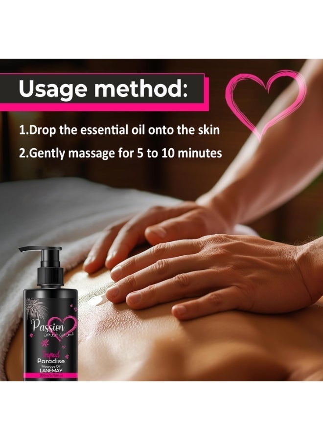 LANEMAY Moisturizing Massage Oil 200ml contains jojoba oil and sweet almond oil to moisturize the skin and relax  muscles. - Image 2