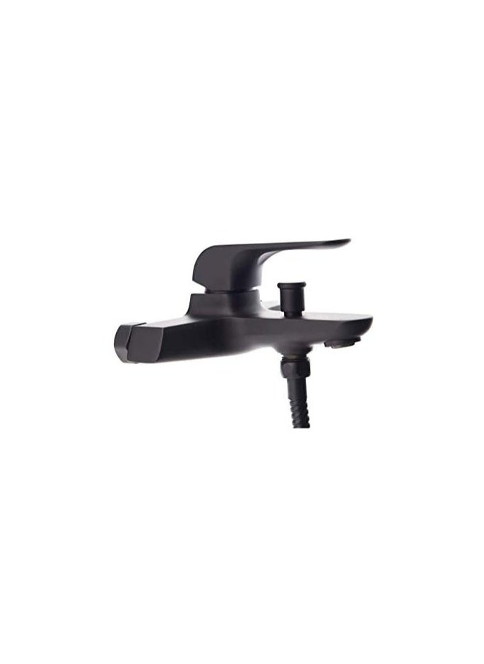 HESANIT HESANIT Elite Single Lever Bath Mixer With Hand Shower Set Matt Black - 7002MB  - Image 3